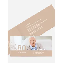 Geburtstagseinladung selbst gestalten mit Spruch und Fotos im Onlinedesigner bei Meine-Kartenmanufaktur.de