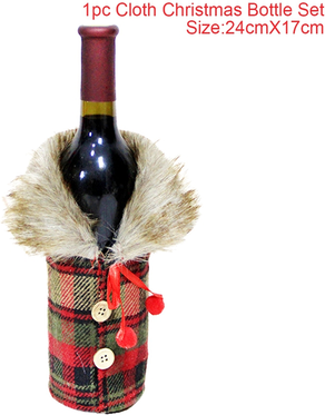 Multicon Wholesale Hub Merry Christmas Wine Bottle Cover Decorations For Home Xmas Cristmas Ornament Xmas Navidad Gifts Happy New Year 1