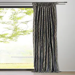Mydeco Vorhang mit Gardinenband stream taupe 135x245 cm