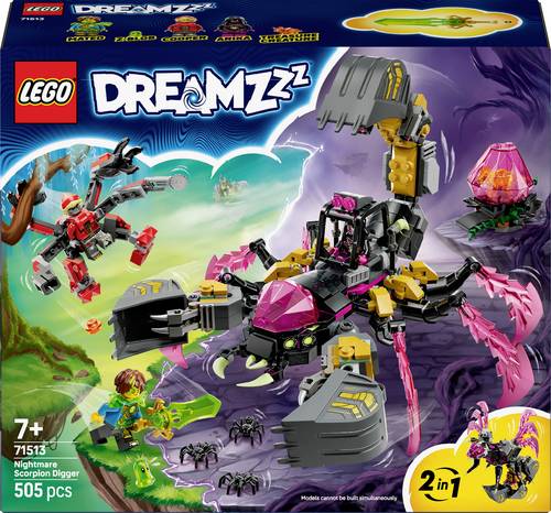 71513 LEGO DREAMZZZ Albtraum-Skorpionbagger (71513) Bauspielzeug