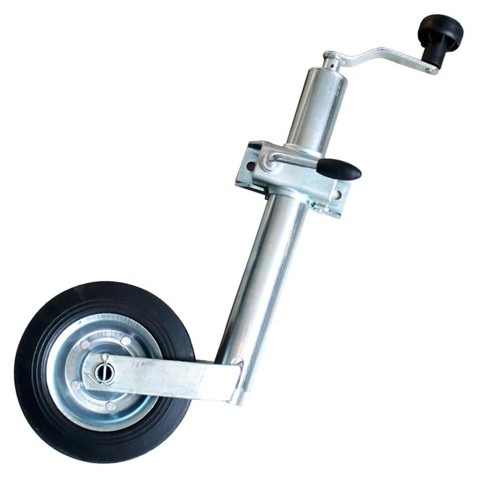 Stützrad für Anhänger, 48 mm, Tragfähigkeit 150 kg, mit Befestigungsklemme