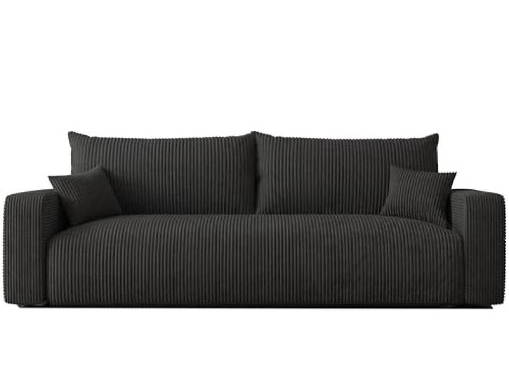 IDOHOME Schlafsofa mit Bettkasten 246x93 - Sofa Cord - 3 Sitzer Sofa mit schlaffunktion - Couch mit Schlaffunktion - Wohnzimmer Couch - Schlafcouch