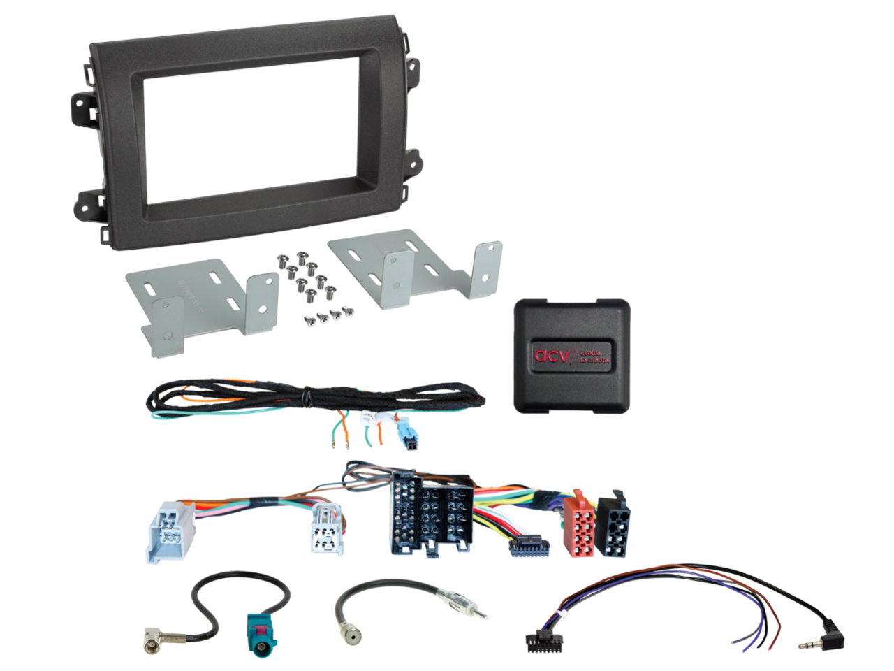 ACV 2-DIN Kit Citroen/Fiat/Opel ISO/Mini ISO LFB/Antenne