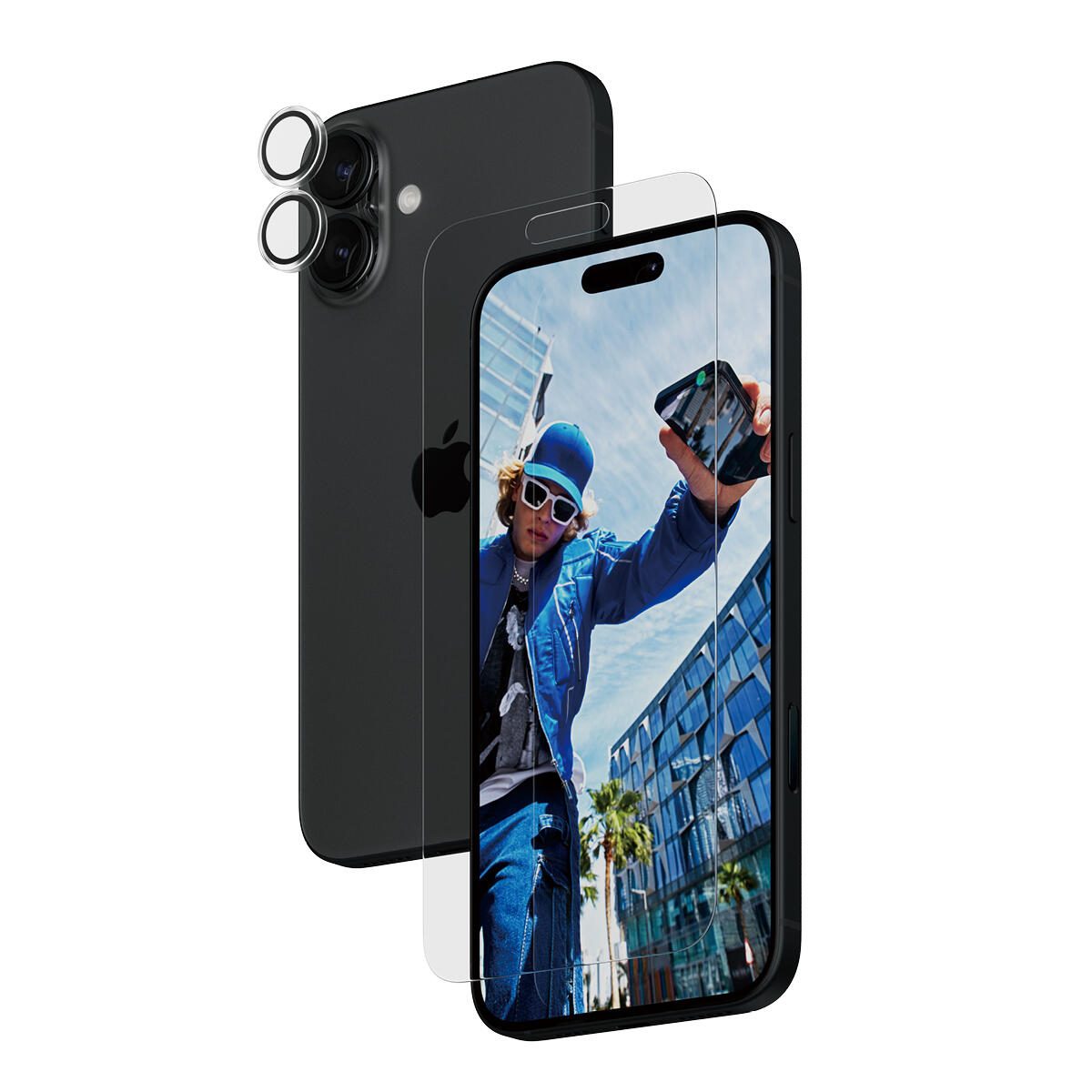 PanzerGlass™ PanzerGlass® 2-in-1 Schutzset für iPhone 16 Plus B2875+1285