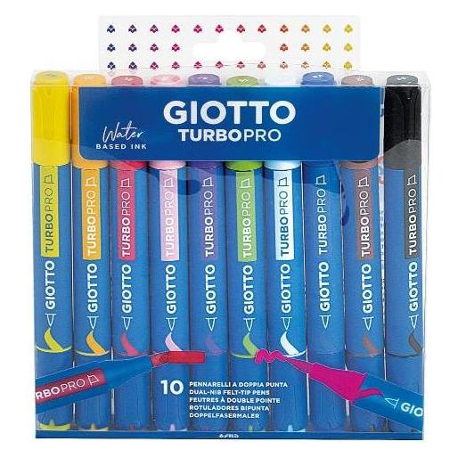 Magni GIOTTO Doppel-Fasermaler Turbo Pro Primärfarben 10 Stück (10x) (F428300)