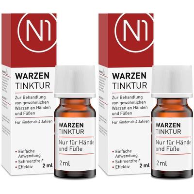 N1 Warzen Tinktur 2x 2x2 ml Lösung