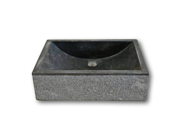 Vasque à poser en marbre noir 50 × 35
