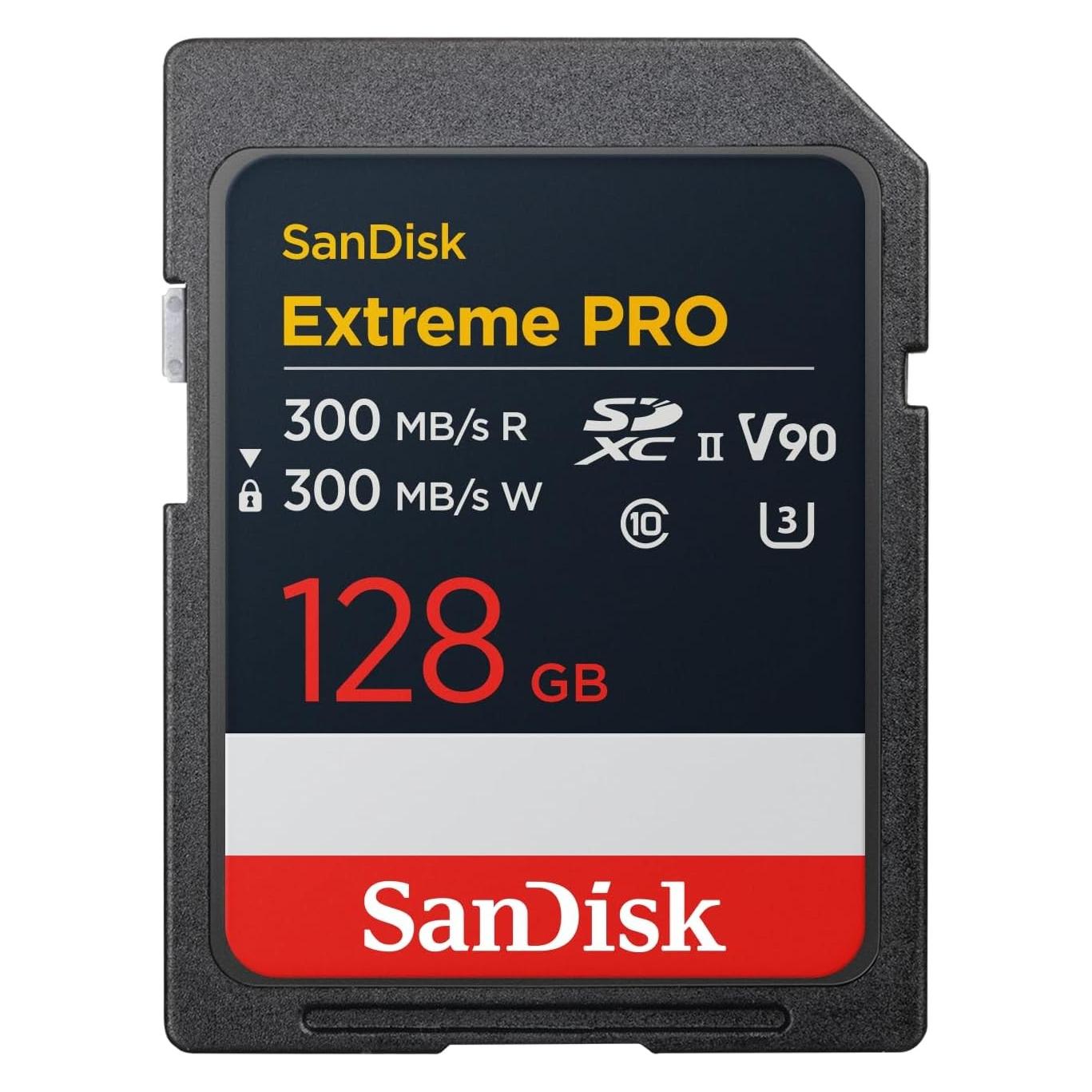Sandisk Extreme PRO UHS-II V90 (128 GB, SDXC, U3, UHS-II) (SDSDXDM-128G-GN4IN)