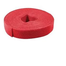 LogiLink Kabelbinder aus Klettband Rolle 16mm wetterfest rot 4 m