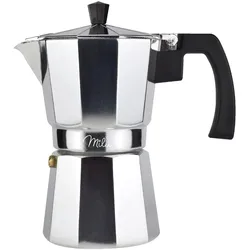 Milu 3 Tassen Espressokocher silber/schwarz