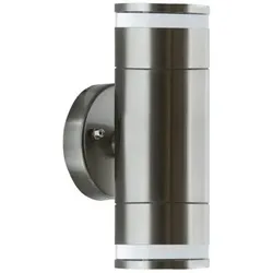 Außenlampe Wandleuchte TARAS WLL 2xGU10 INOX Strühm 03570