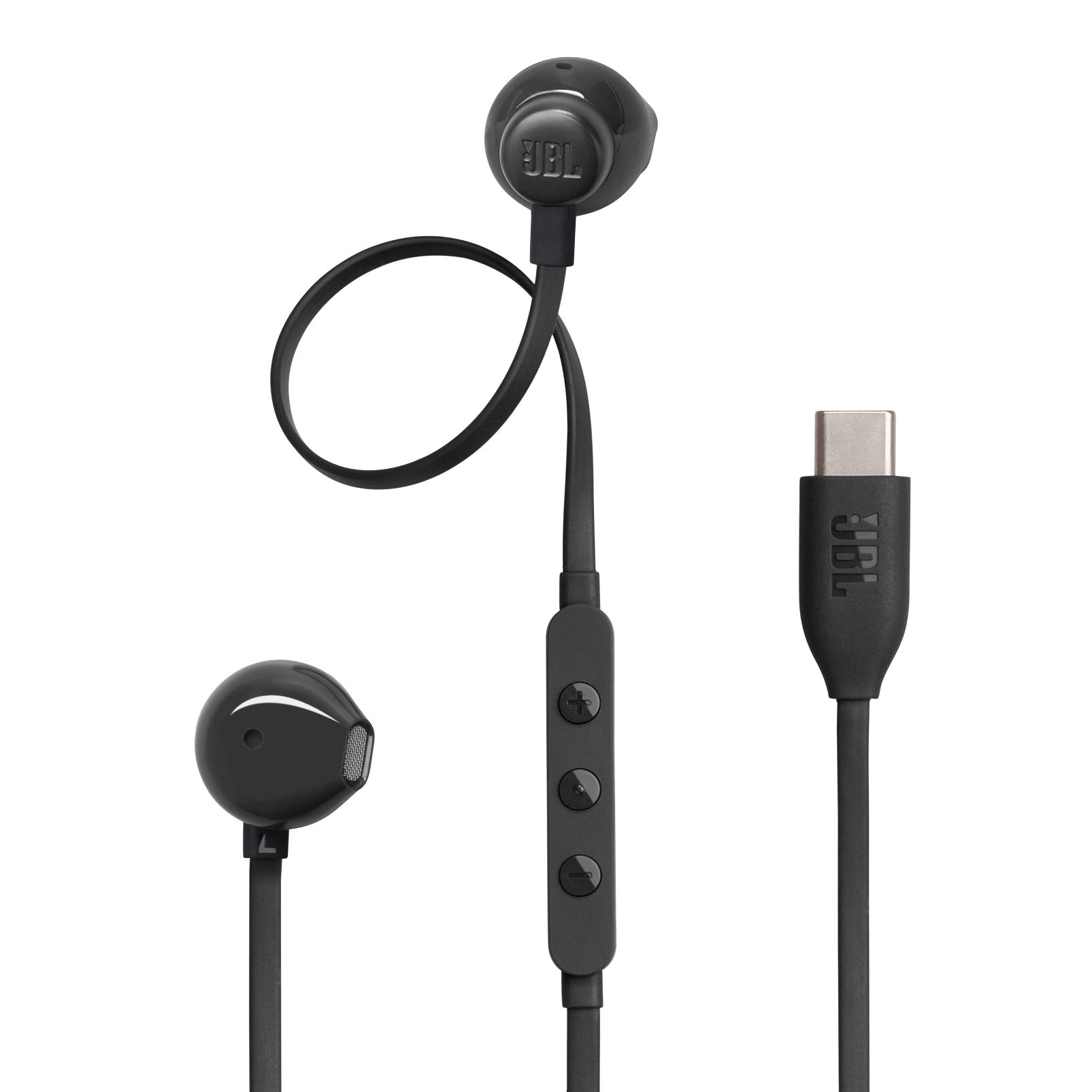 JBL Tune 305C In-Ear Kopfhörer kabelgebunden USB Typ-C (Schwarz) JBLT305CBLK
