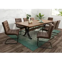 Esstisch Mango 240x107x76 braun lackiert STILMÖBEL #119