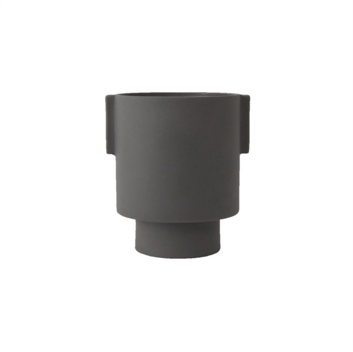 Oyoy Inka tabletop pot medium antraciet