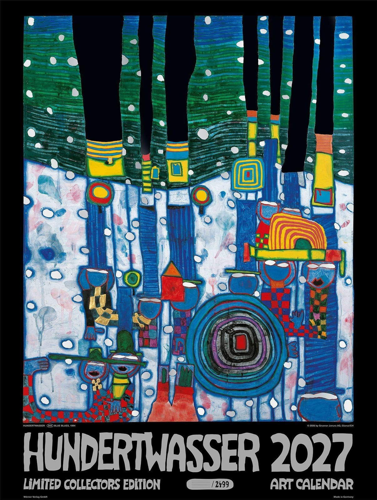 Kunstkalender 2027 Hundertwasser Limited Collectors Edition
