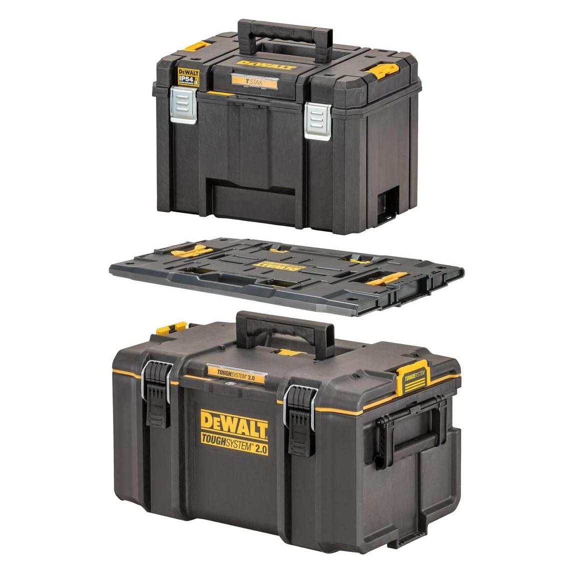 DeWalt SKRZYNIA TOUGH SYS.2,0 DS300 + ADAPTER + SKRZYNIA TSTAK VI (3 Teile) (BD-DWST08017)