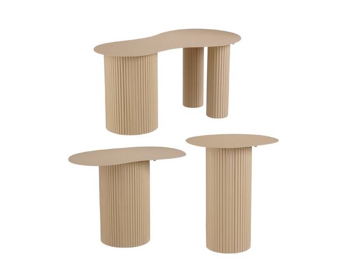 Mica Decorations Beistelltisch Mica Decorations Lux Beistelltisch – Set aus 3