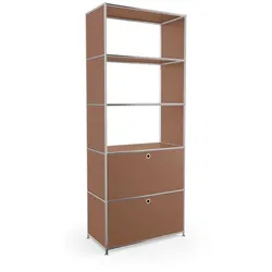 Aktenregal System 4 Metall Braun