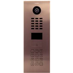 DoorBird D2101KV IP-Video-Türsprechanlage LAN Außeneinheit Edelstahl V2A (gebürstet), Bronze-Optik 423870017