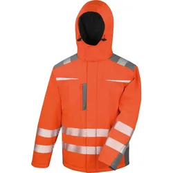 Result Safe-Guard Unisex Workwear Softshell Jacke 'Dynamic' Warnschutz-Jacke R331X fluorescent orange XXL