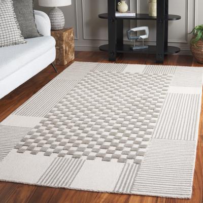 SAFAVIEH Handmade Genre Gunbritt Checkered Wool Rug