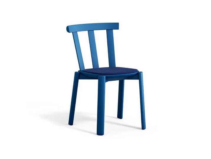 Stolab Alt Stuhl mit gepolstertem Sitz Birke Hallingdal 65-754 blue-Östersjöblau 28