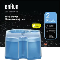 BRAUN Rasierer-Reinigungsstation Nachfüllkartuschen 2er-Pack