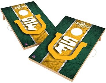 Skip's Garage Vintage San Francisco Dons Regulation 2x4 Cornhole Set