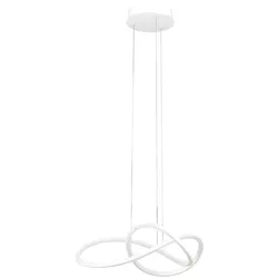 EGLO LED-Pendelleuchte Riaza Aluminium Weiß 83 cm