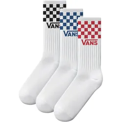 VANS CLASSIC CHECK CREW ROX 3er Pack Socken 2027 white - 38,5-42