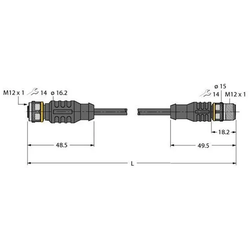 Turck Aktuator- u. Sensorleitung RKC4.4T-P #6631015