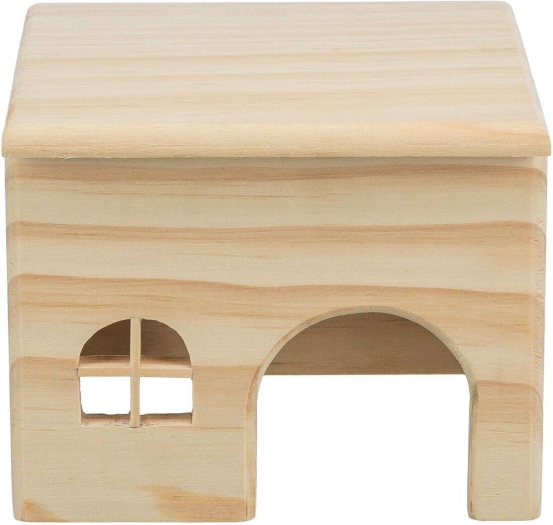 TRIXIE Haus, nagelfrei, Hamster, Holz, 15 x 12 x 15 cm