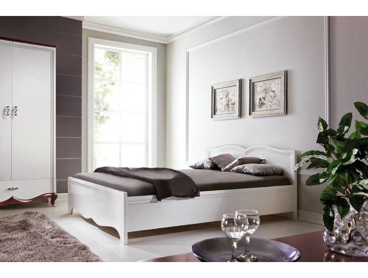 Xlmoebel Holzbett Komfortables Doppelbett mit modernem Design und stabilem Rahmen (Doppelbett, Bett), Hergestellt in Europa