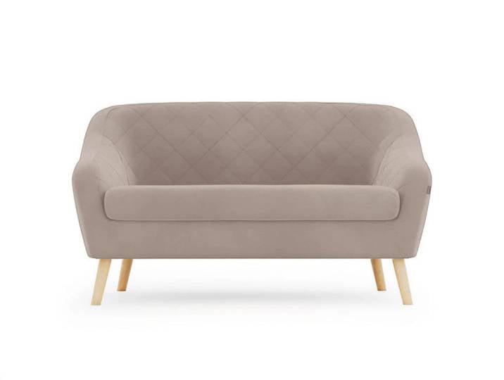 Beiges 2-sitziges Sofa CORANTI VELVET