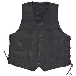 Modeka Lederweste Motorrad schwarz - 8XL