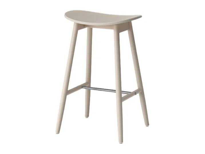 Massproductions Chaise de bar Icha 65 cm Chêne huilé blanc