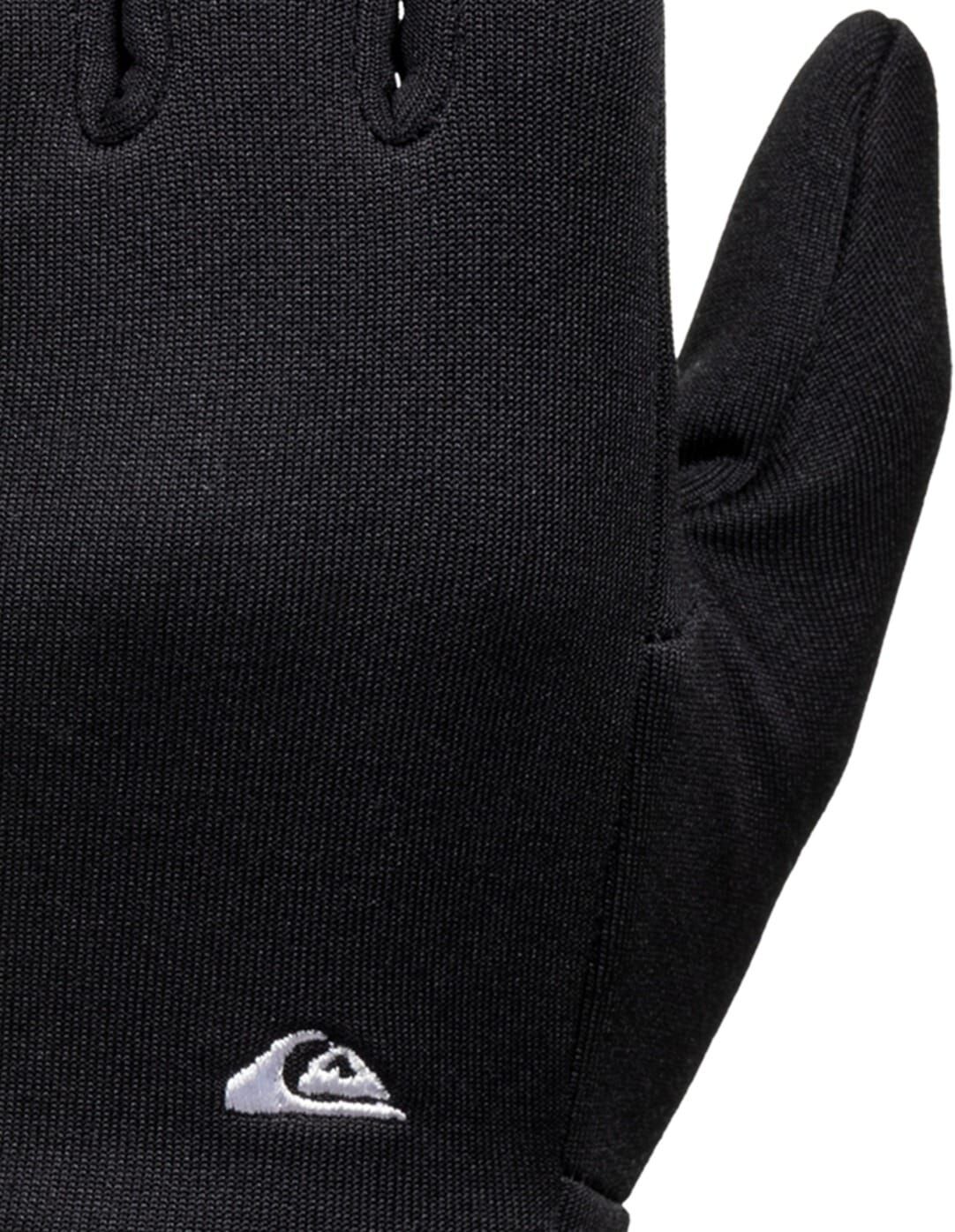 Strickhandschuhe QUIKSILVER "Hottawa", Jungen, Gr. L, schwarz, Obermaterial: 100% Polyester., Handschuhe Strickhandschuhe