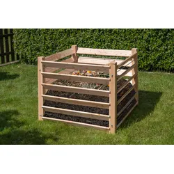 Westmann Holz Komposter, Kompostkiste 800 l Volumen,natur,100 x 100 x 80 cm (B x T x H)