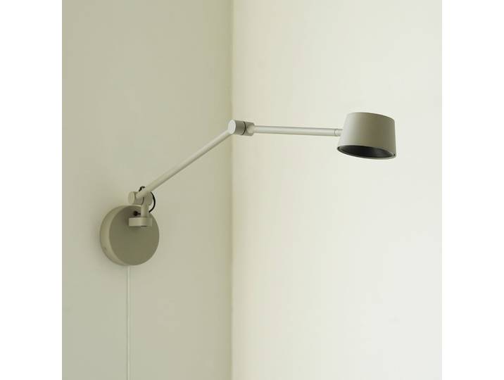 Direction LED-Wandlampe, grau matt, Ausladung 53cm - Antidark - Wohnzimmer - Modern - Metall - Einflammig