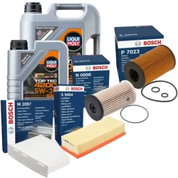 Inspektionspaket Bosch Servicekit Liqui Moly 5W-30 VW TOURAN VAN (1T3)