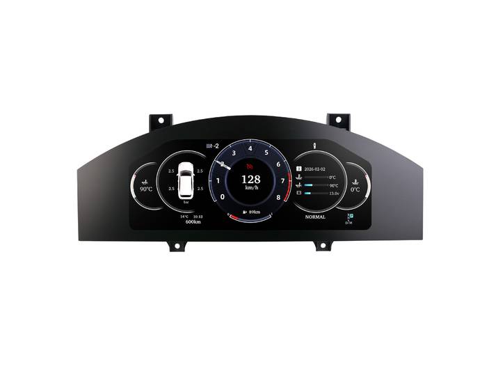 Tableau de bord LCD Hizpo pour Porsche Cayenne 2005-2009, ensemble d'instruments numériques, affichage du compteur de vitesse