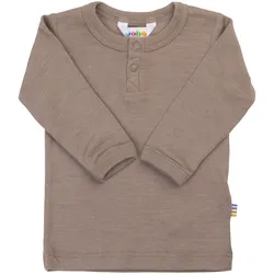 Joha Henley-Shirt langarm Wolle/Seide, beige, 56