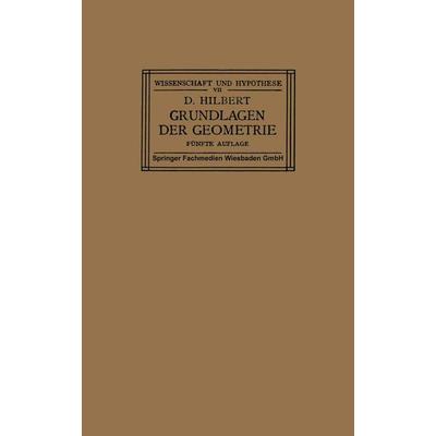 Grundlagen der Geometrie, Taschenbuch von David Hilbert, Vieweg & Teubner, 978-3-663-15383-2
