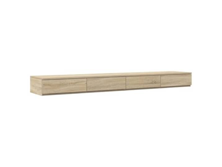 Tmriohed Bettschubladen Sonoma-Eiche 180x36,5x16,5 cm Holzwerkstoff Elegante Bettschubladen für das Schlafzimmer mit Push-to-Open Funktion. Robustes Holzwerkstoff-Design mit 4 Schubladen.