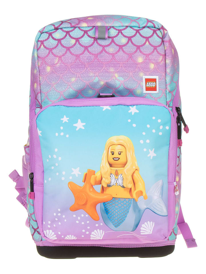 2tlg. Schulranzen-Set "LEGO Mermaid" in Lila - (B)39,5 x (H)24 x (T)17 cm - onesize