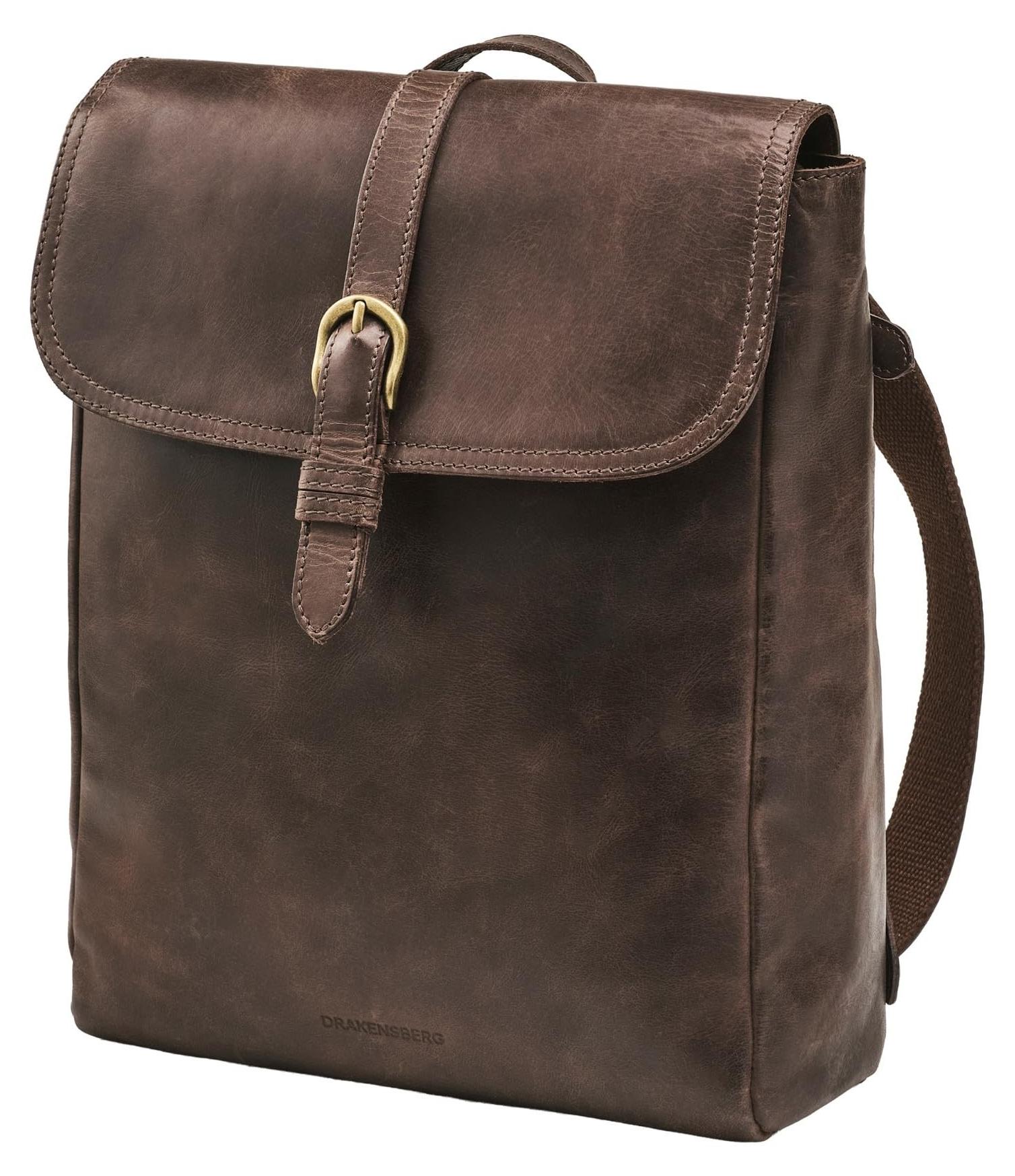 Kleine Leder Rucksack für Frauen mit Laptopfach