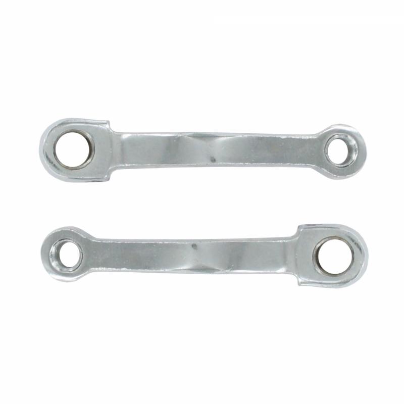 1Tek Origine Paire de manivelles 130mm acier chromé