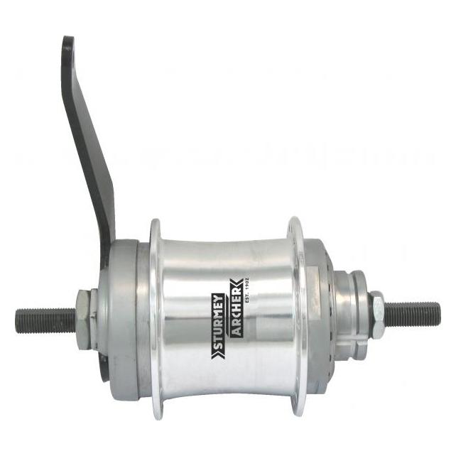 Sturmey Archer 2-Gang Duomatic mit R?cktritt Nabenschaltung (Silber/32H) (HKK2C.ACS0.000.BX)