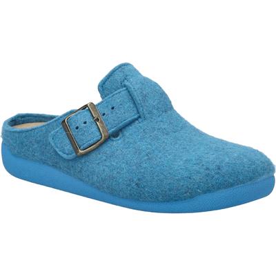 Hausschuh JOSEF SEIBEL "Cara 01, azur", Damen, Gr. 36, blau (azur), Obermaterial: 100% Textilmaterial TEXMAT., Schuhe Hausschuh