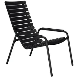 ReCLIPS Outdoor Loungestuhl Aluminium schwarz